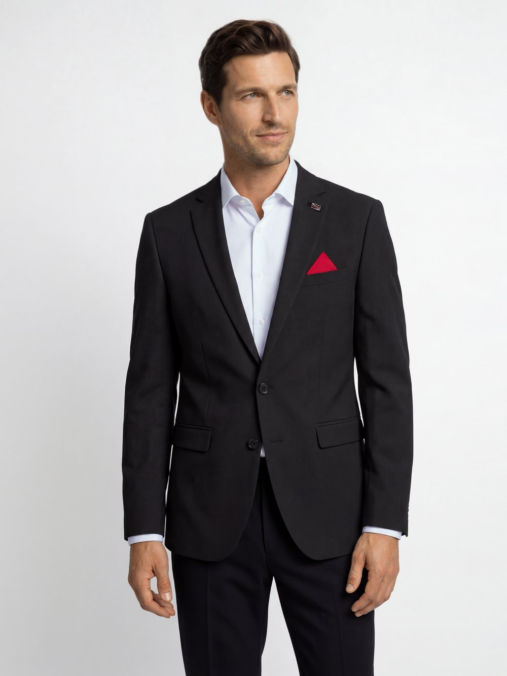 Finshley & Harding London Męska kurtka modułowa Mężczyźni Slim Fit szary, 102