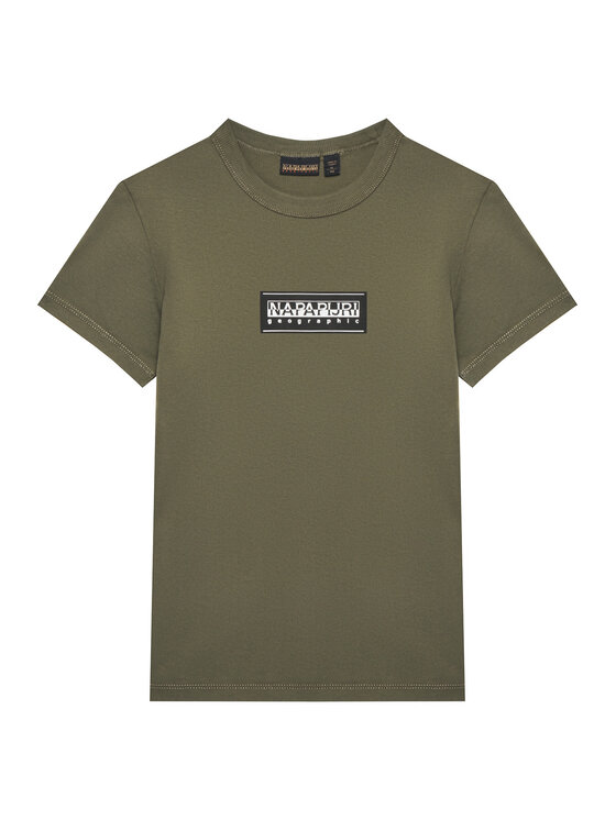 Napapijri T-Shirt S-Chamois NP0A4HYL D Zielony Regular Fit