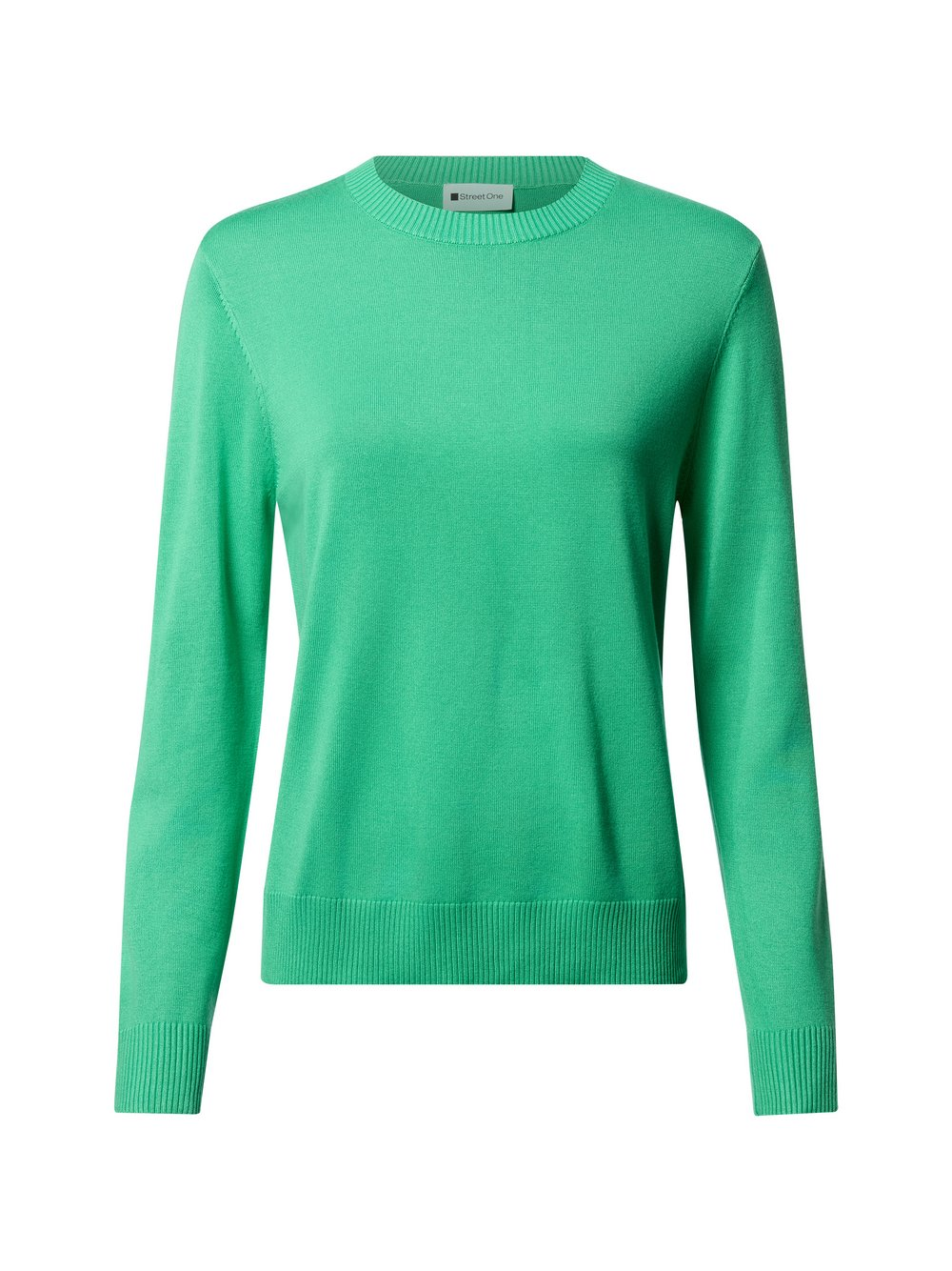 Street One Sweter damski z dzianiny Kobiety Sztuczne włókno zielony, 40