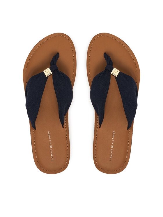 Tommy Hilfiger Japonki Th Ltr Footbed Summer Sandal FW0FW09194 Granatowy