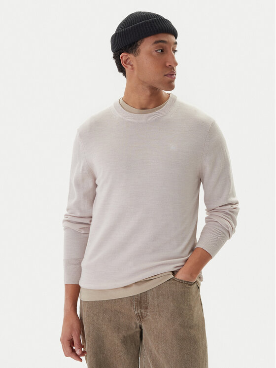 G-Star Raw Sweter Premium Core D27686-B692 Beżowy Regular Fit