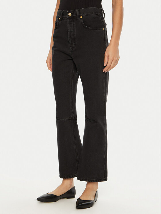 JACQUEMUS Jeansy 24E241DE035 Czarny Regular Fit