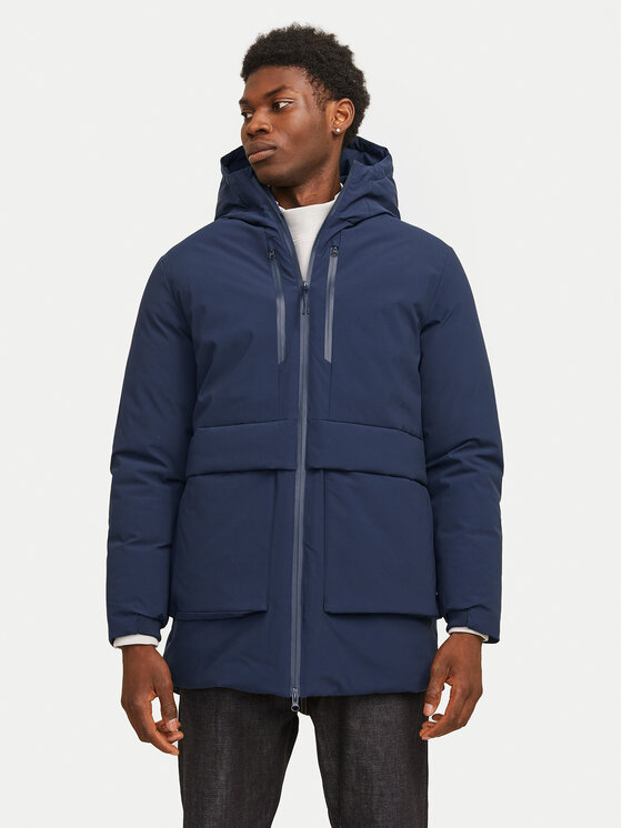 Jack & Jones Parka Charlie 12267141 Granatowy Regular Fit