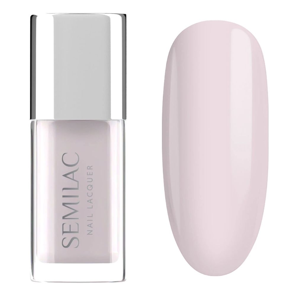 Semilac 102 Lakier Klasyczny Nail Lacquer Sheer Milky Pink 9 ml