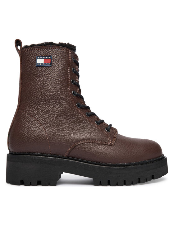 Tommy Jeans Trapery Tjw Urban Laceup Boot Wl EN0EN02906 Brązowy