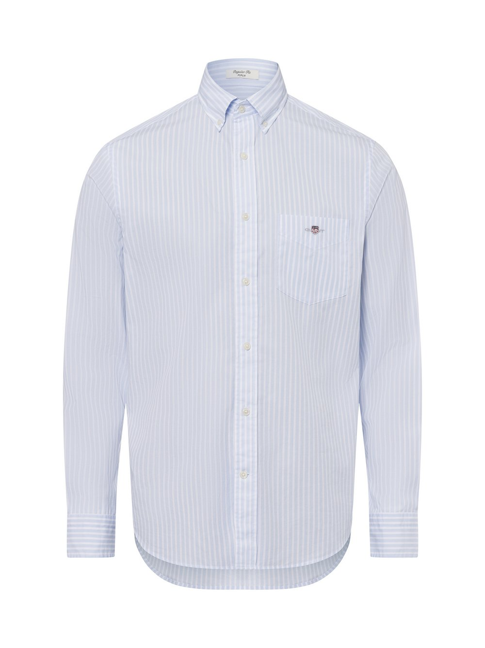 Gant Męska koszula casual Mężczyźni Regular Fit Bawełna niebieski, XXL