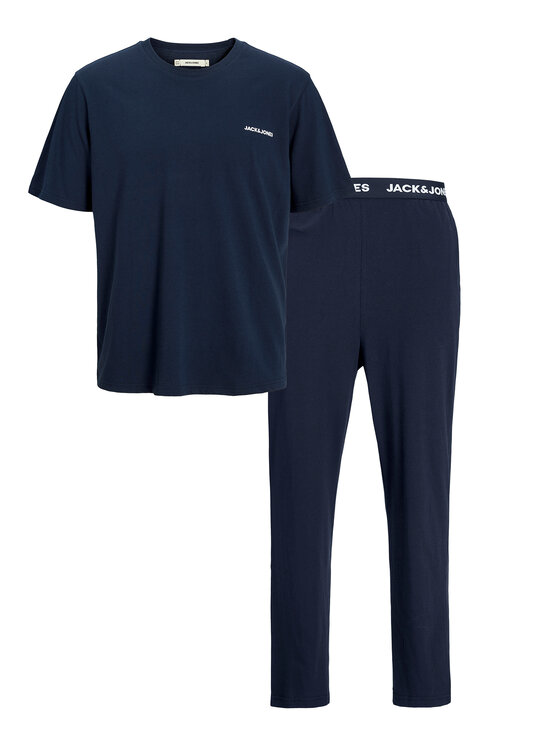 Jack & Jones Piżama Everest 12273633 Granatowy Standard Fit