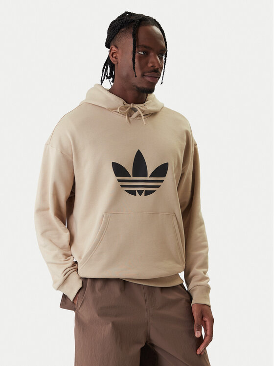 adidas Bluza adicolor Trefoil KE0878 Beżowy Loose Fit