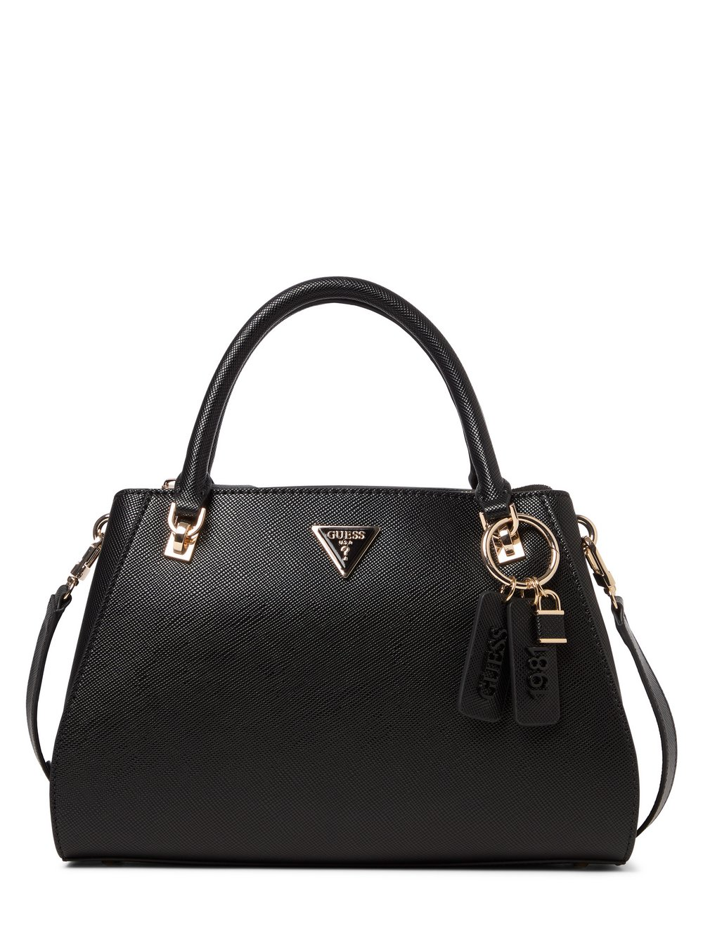 GUESS Damska torba na ramię - Noelle Kobiety Sztuczna skóra czarny, ONE SIZE
