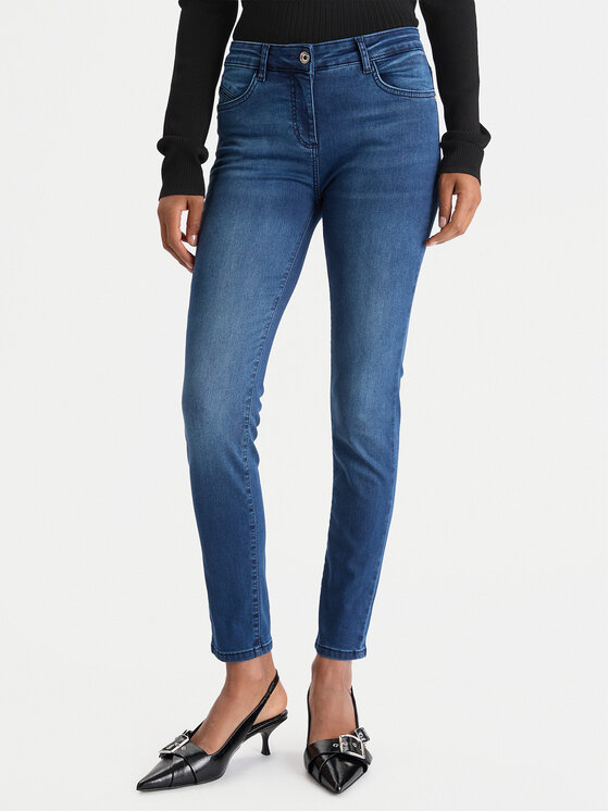 Patrizia Pepe Jeansy CP0509/D1HIB-C920 Granatowy Slim Fit
