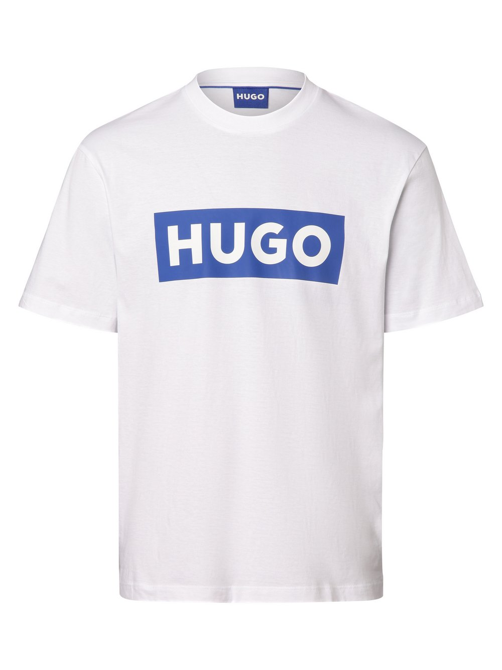 HUGO BLUE Koszulka męska - Nico Mężczyźni Bawełna biały, S