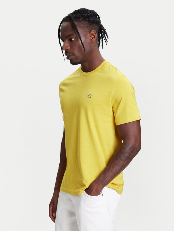 United Colors Of Benetton T-Shirt 3MI5J1AF7 Żółty Regular Fit