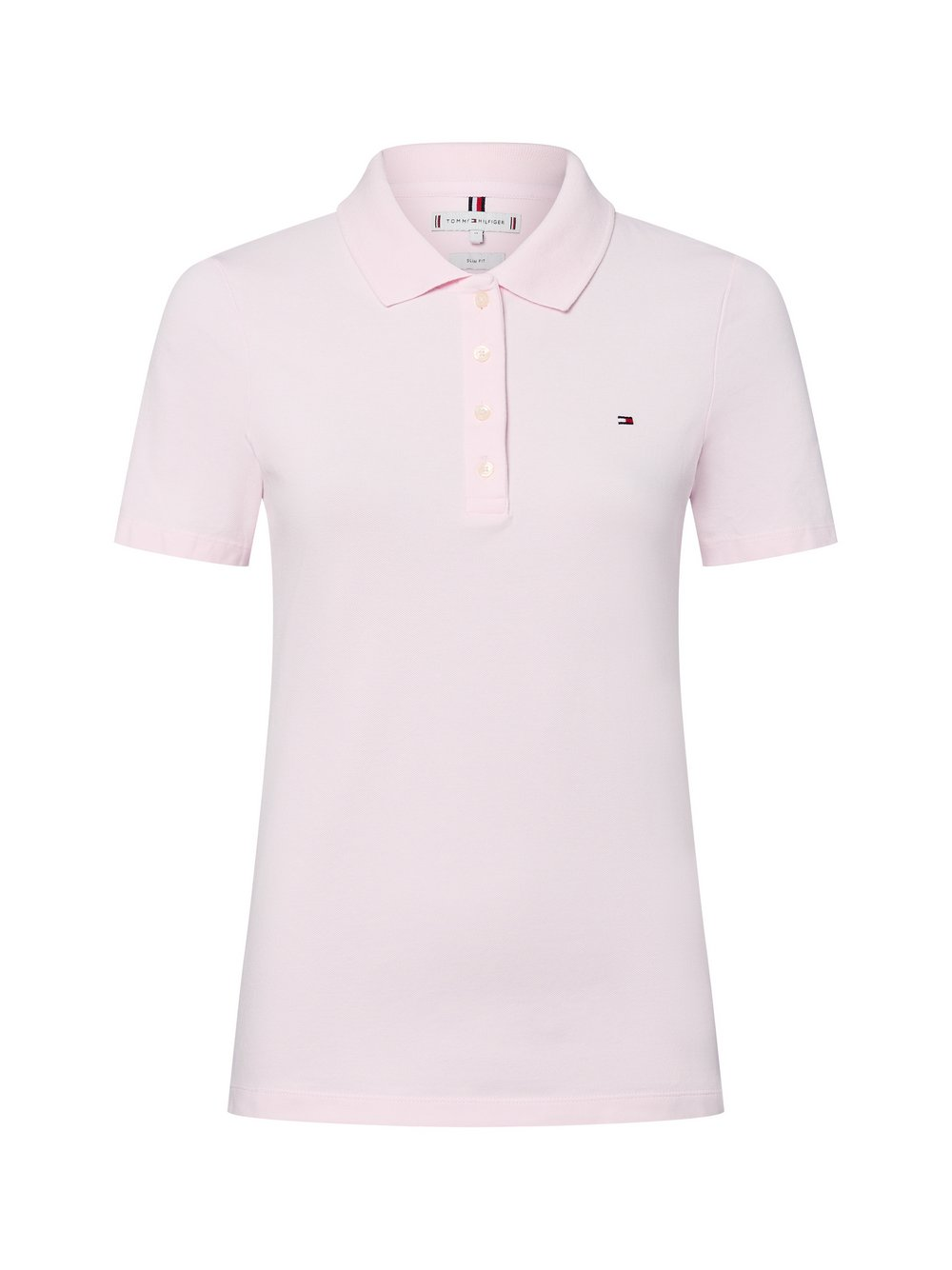 Tommy Hilfiger Damska koszulka polo Kobiety Bawełna różowy jednolity, XL