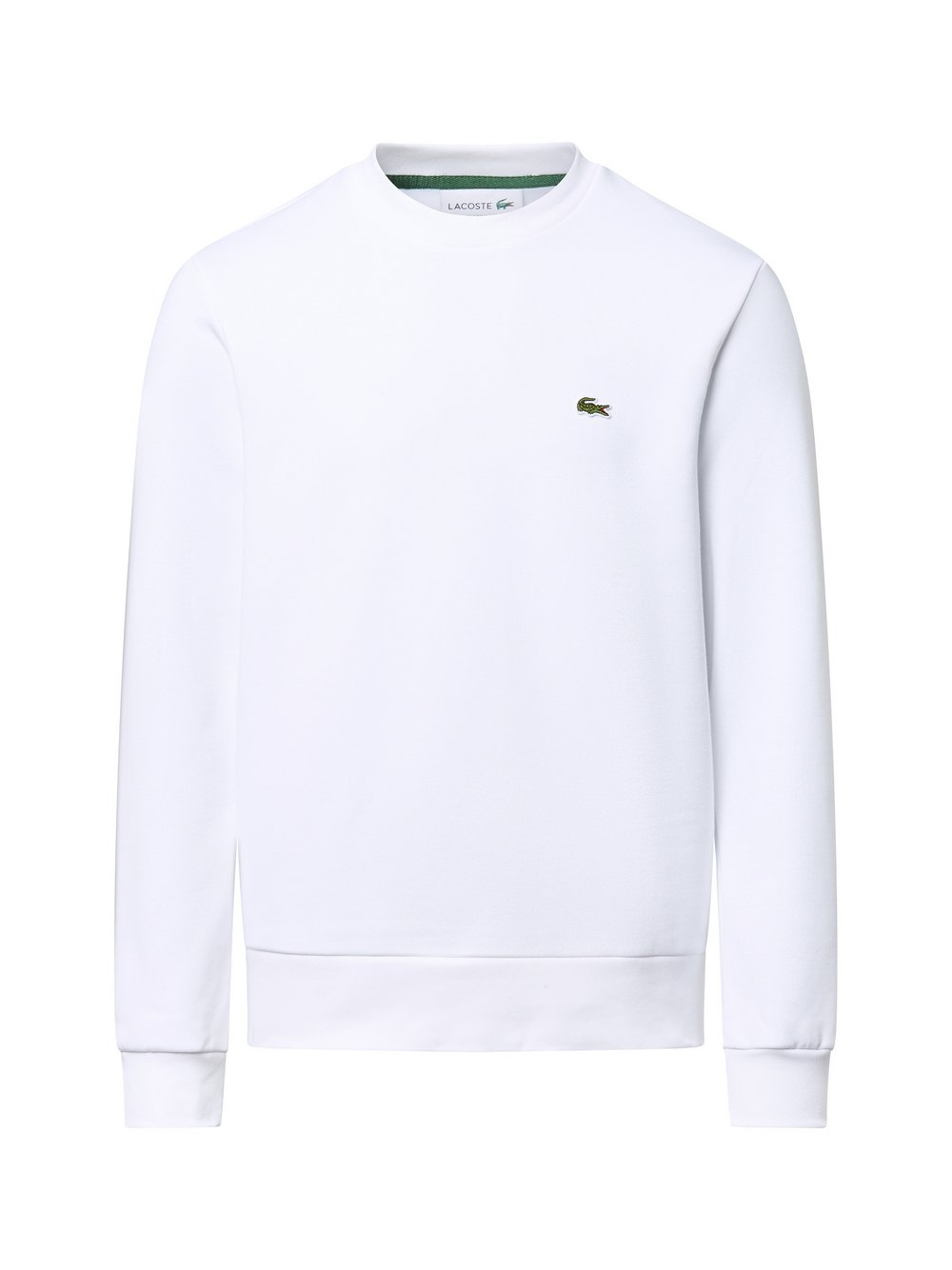Lacoste Męska bluza nierozpinana Mężczyźni Materiał dresowy biały, XXL
