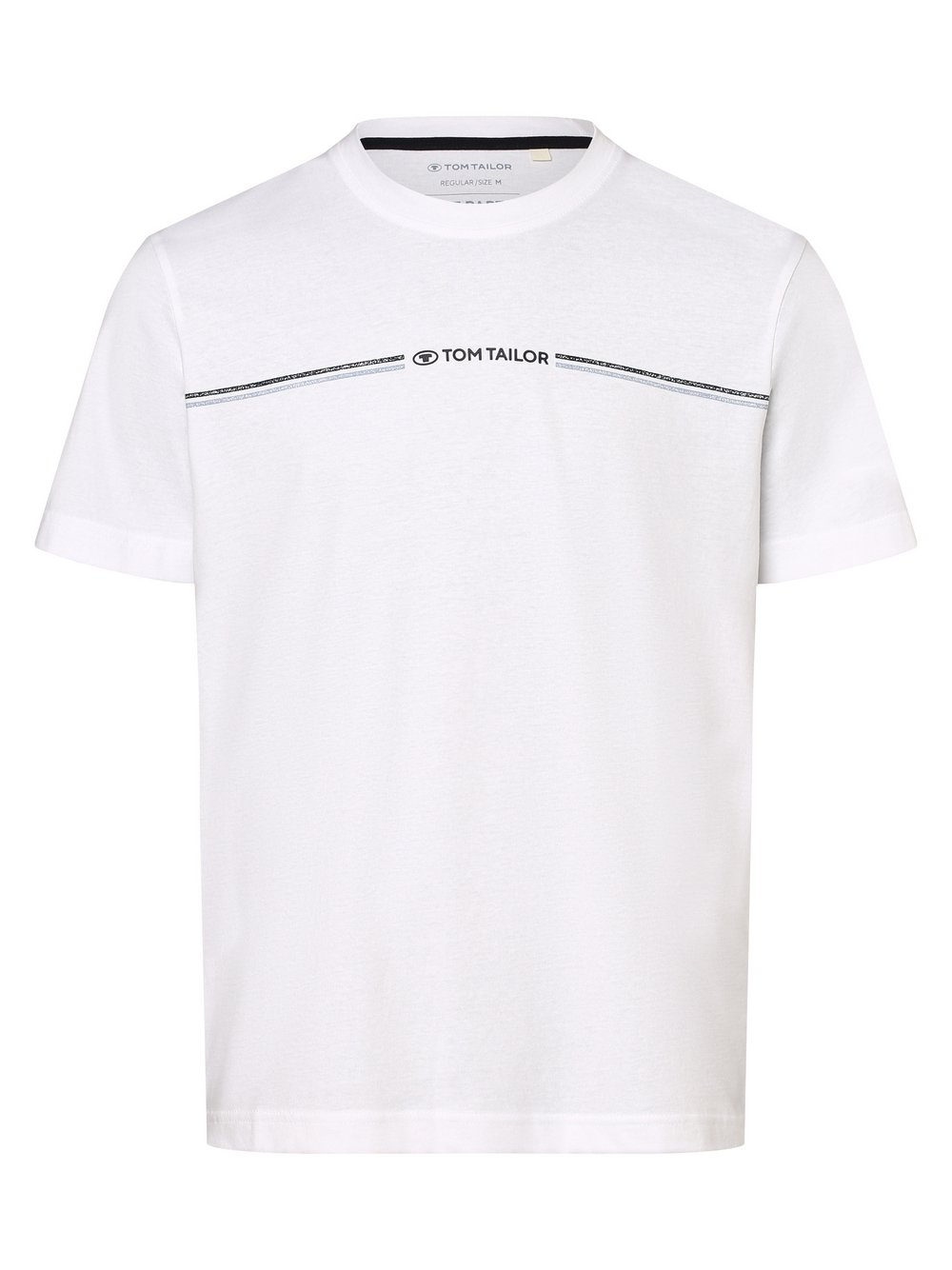 Tom Tailor T-shirt męski Mężczyźni Bawełna biały, L