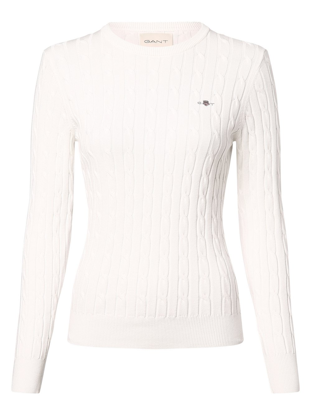 Gant Sweter damski Kobiety Bawełna biały, XXL
