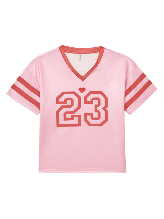 Kids ONLY T-Shirt Lulu 15354971 Różowy Regular Fit