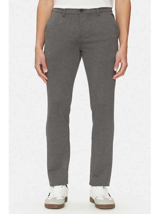 Blend Spodnie materiałowe 20716659 Szary Slim Fit