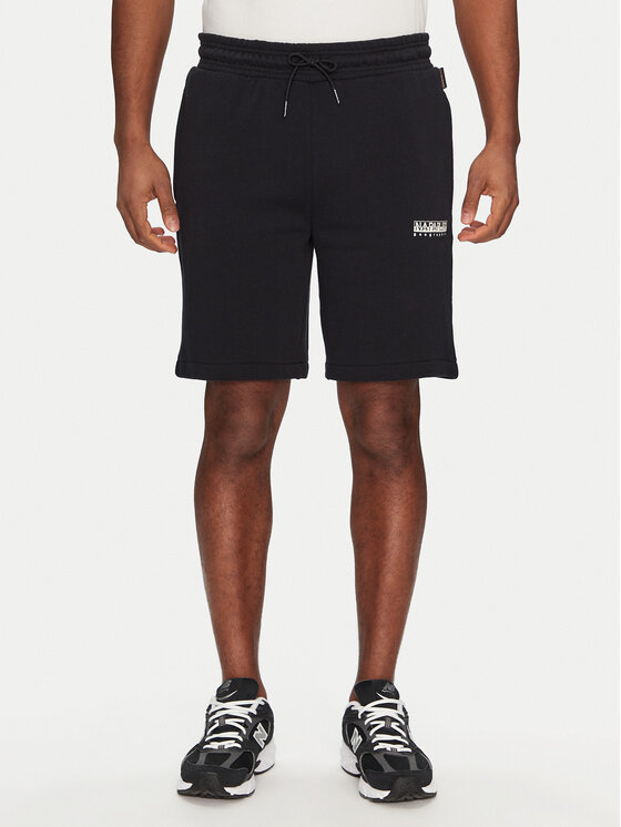 Napapijri Szorty sportowe N-Gori NP0A4IBQ0411 Czarny Regular Fit