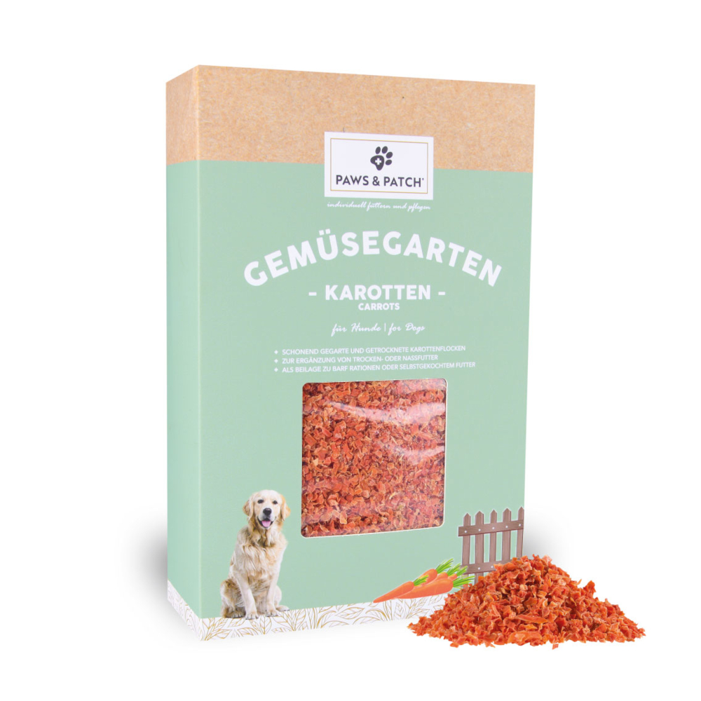 PAWS & PATCH Gemüsegarten płatki marchewkowe - 400 g miniaturka
