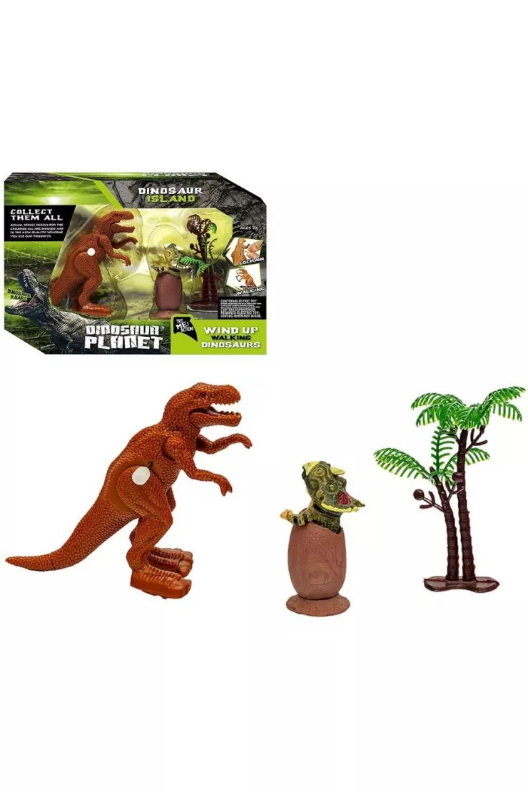 Dinozaur chodzący nakręcany miniaturka