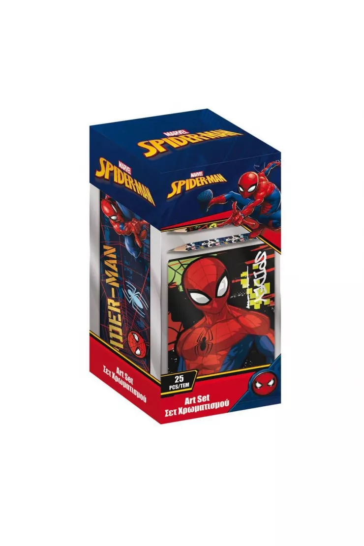 Kolorowanka z piórnikiem Spiderman