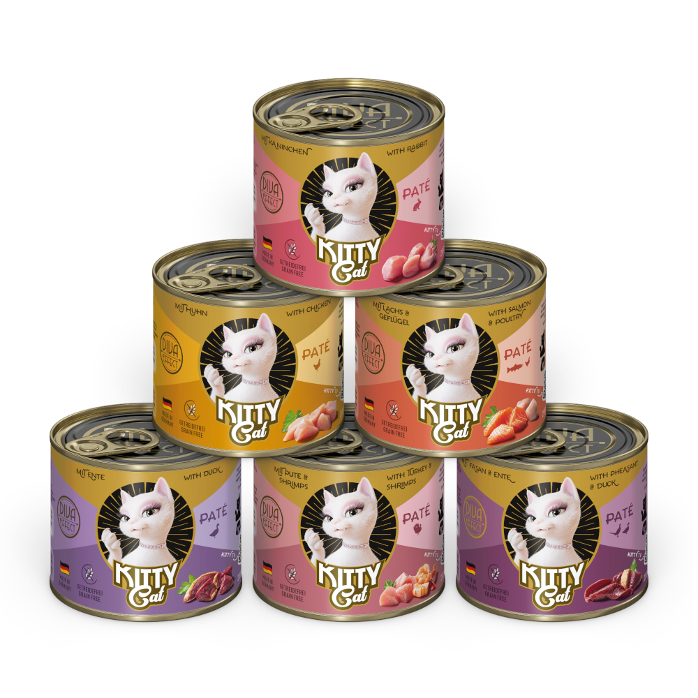KITTY Cat Adult Pate 6 x 200 g - Pakiet mieszany III (6 smaków)