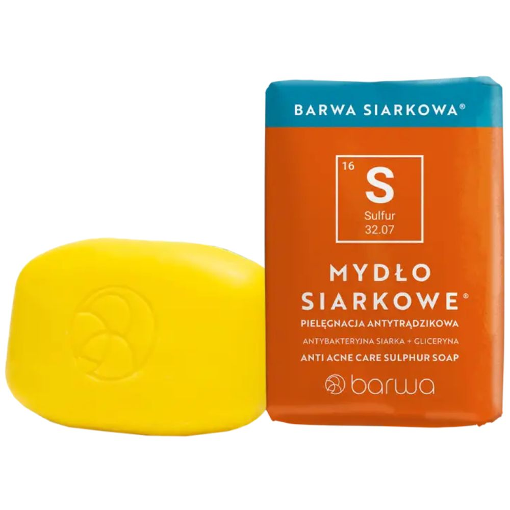 Barwa Siarkowa mydło siarkowe pielęgnacja antytrądzikowa 100g