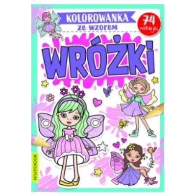 Wróżki. Kolorowanka ze wzorem