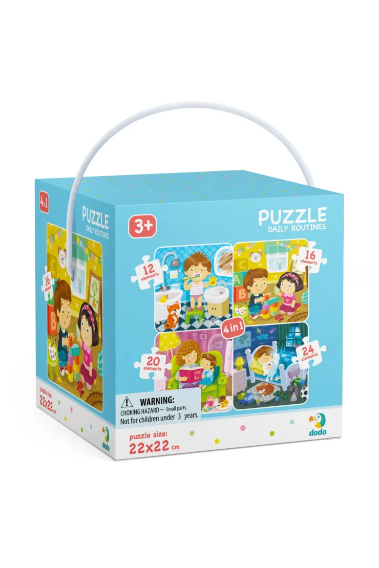 Puzzle 4w1 - Mój Dzień (12+16+20+24 el.)