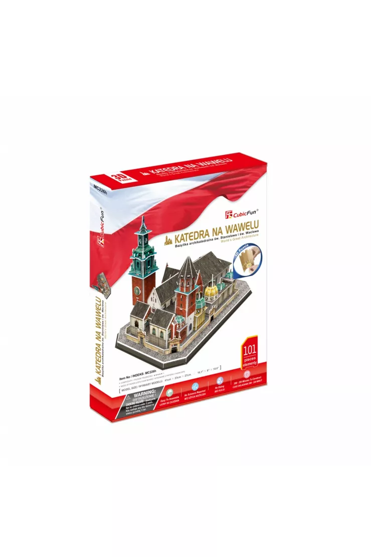 Puzzle 3D 101 el. Katedra na Wawelu. Zestaw XL
