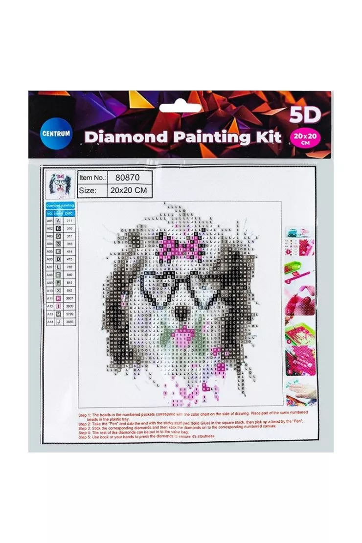 Diamentowa mozaika 5D - Dog in glasses