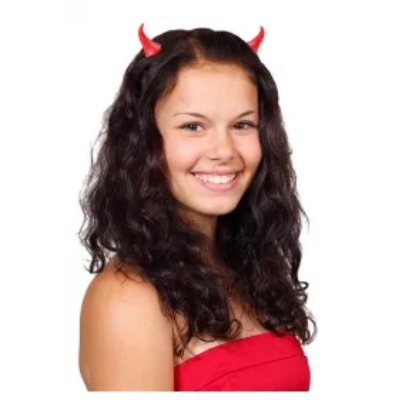 Ozdoba hallowen rogi Diabła spinki
