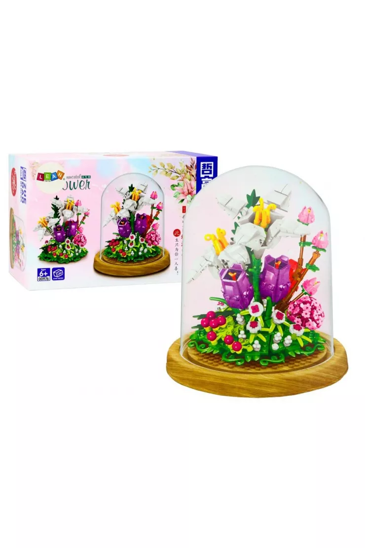 Klocki Kwiaty w gablotce 487el