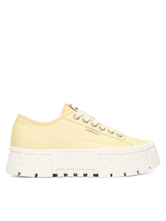 Tommy Jeans Sneakersy Tj Platform Sneaker EN0EN03098 Żółty jasny