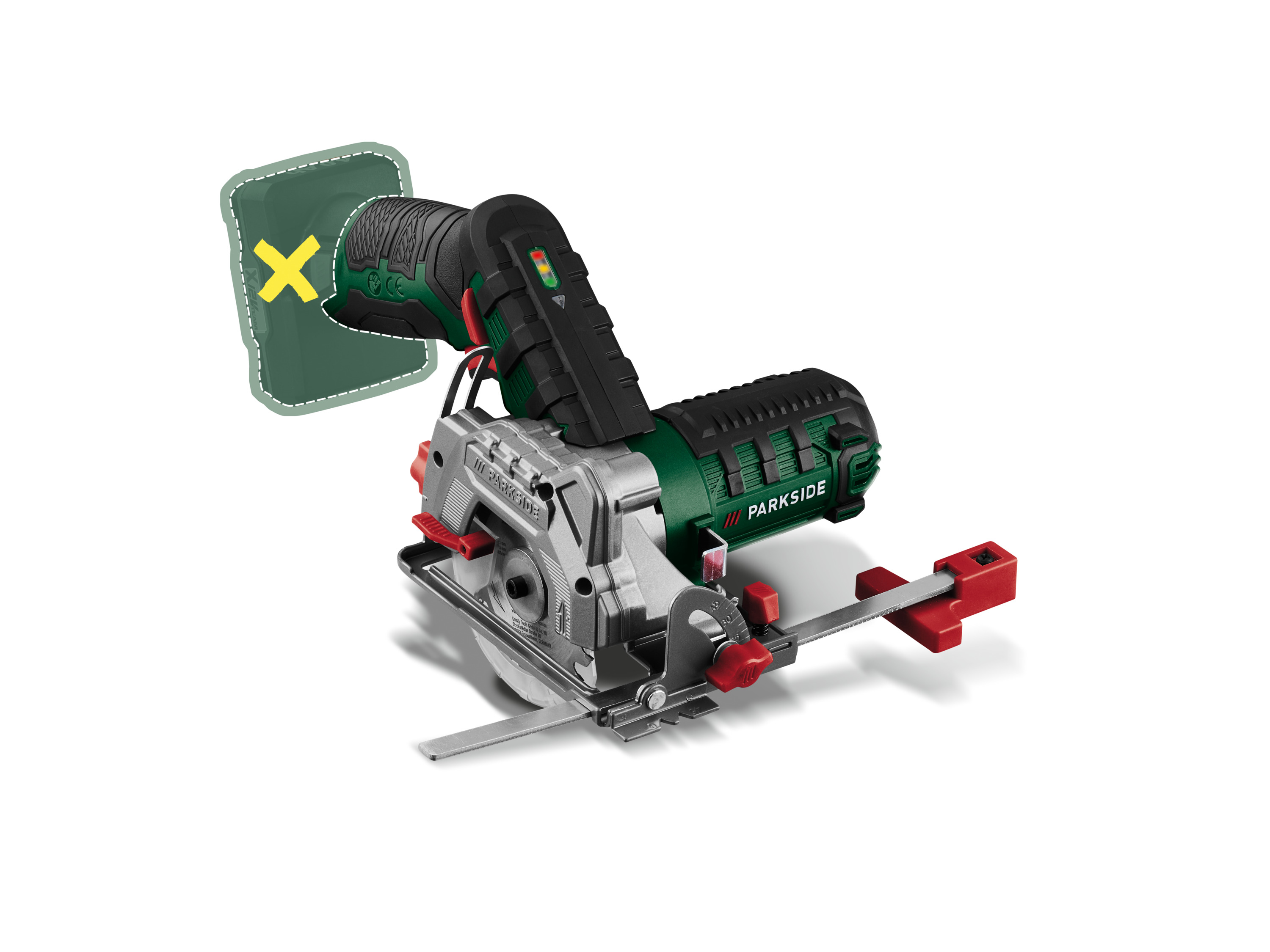 PARKSIDE® Akumulatorowa pilarka ręczna tarczowa 12 V, PHKSA 12 B3 (bez akumulatora i ładowarki) miniaturka