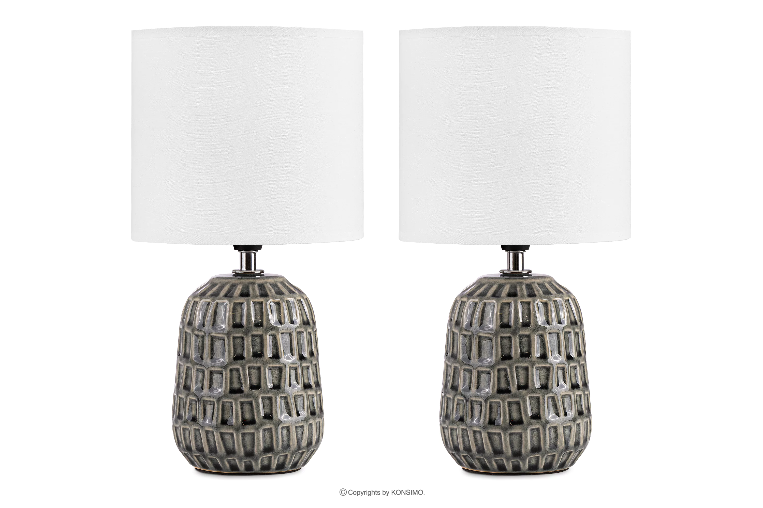 Lampa stołowa boho szary 2szt STANDI