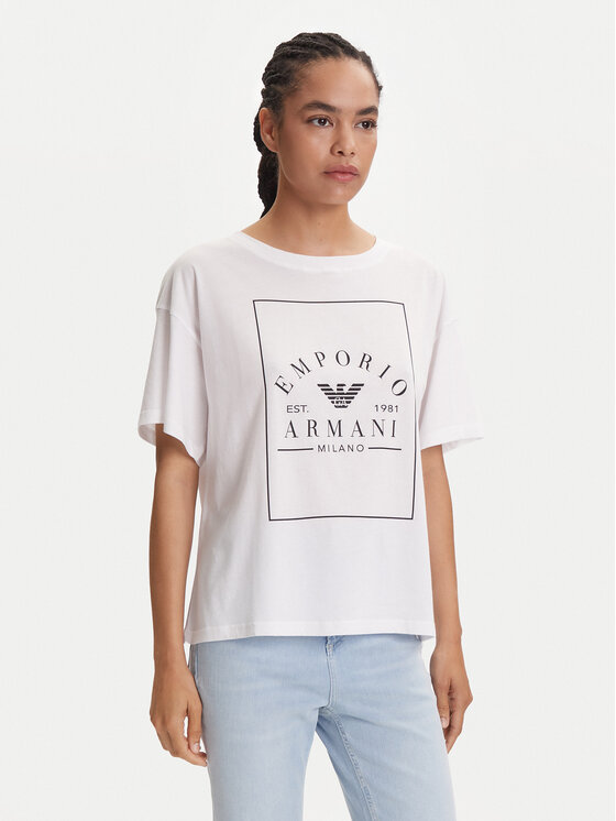 Emporio Armani Underwear T-Shirt EW000553 AF10887 U0002 Biały Loose Fit