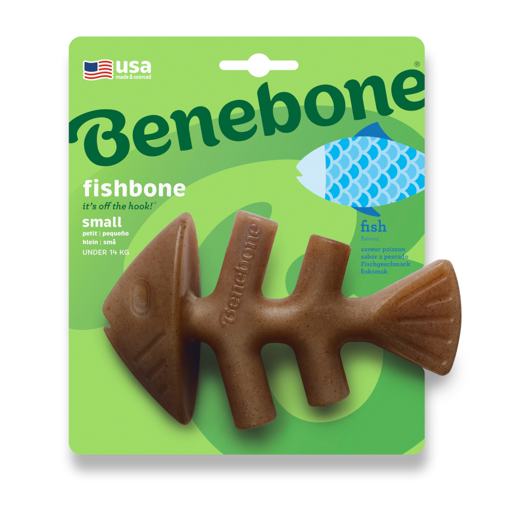 Benebone Fishbone - Small (dł. x szer.): ok.15 x 9 cm miniaturka