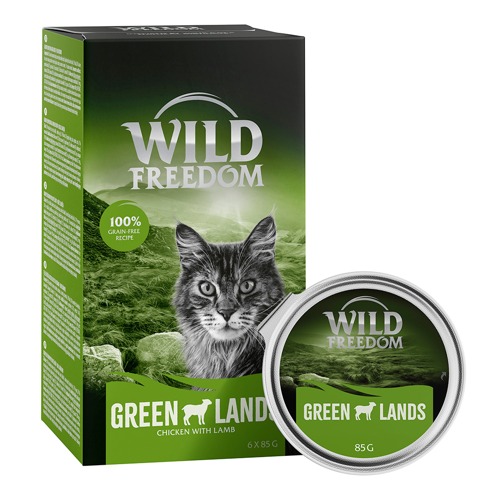 Pakiet Wild Freedom Adult, tacki, 12 x 85 g - Green Lands, jagnięcina i kurczak