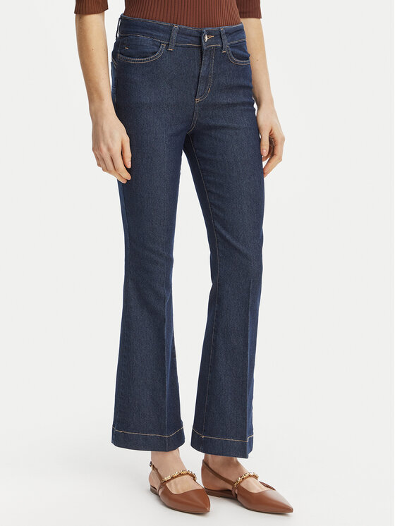 Rinascimento Jeansy CFC0127957003 Granatowy Bootcut Fit