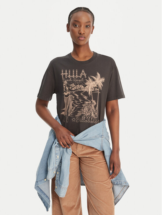 Billabong T-Shirt Vacay Wonder EBJZT00569 Czarny Loose Fit