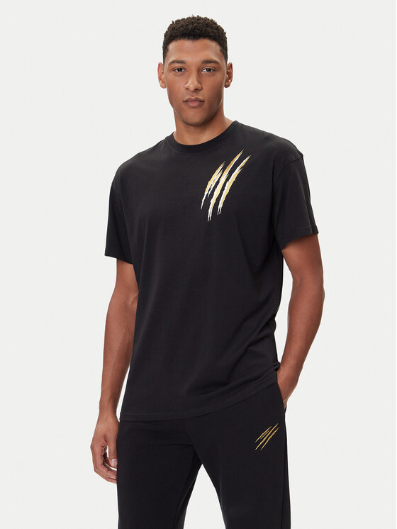 Plein Sport T-Shirt FAEC MTK8356 STE001N Czarny Loose Fit