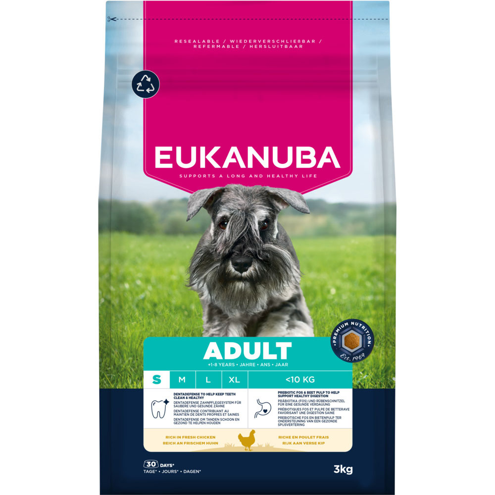 Eukanuba Premium Nutrition Adult Small Breed, kurczak - 2 x 3 kg