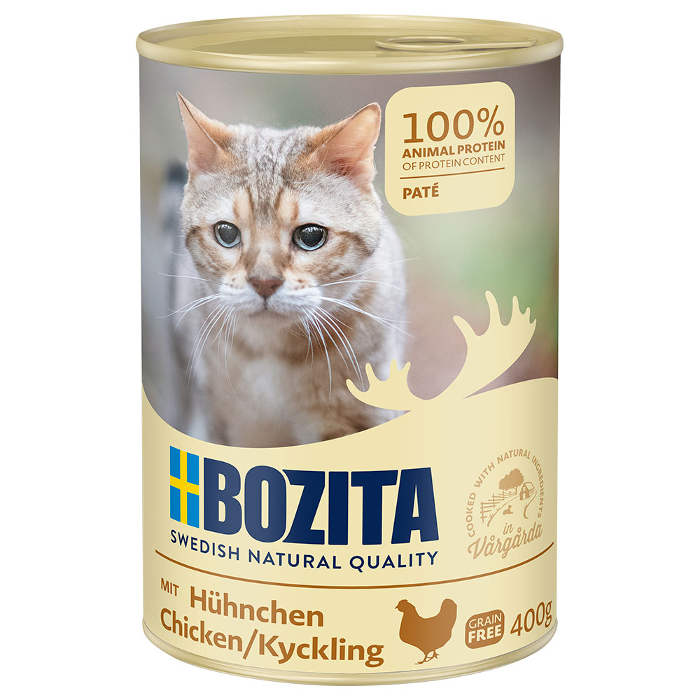 20% taniej! Bozita, mokra karma dla kota, 12 x 400 g - Kurczak