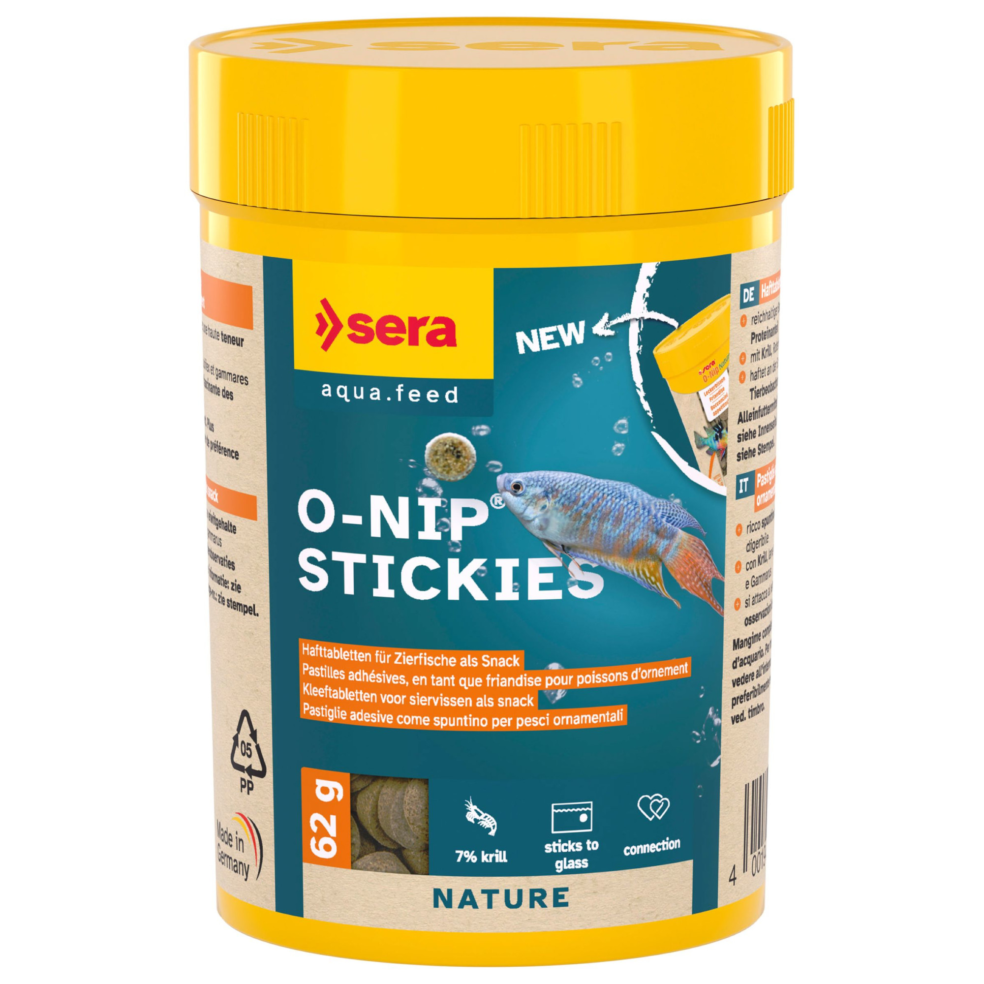 sera O-Nip Nature Leckerbissen, pokarm dla ryb ozdobnych - 100 ml