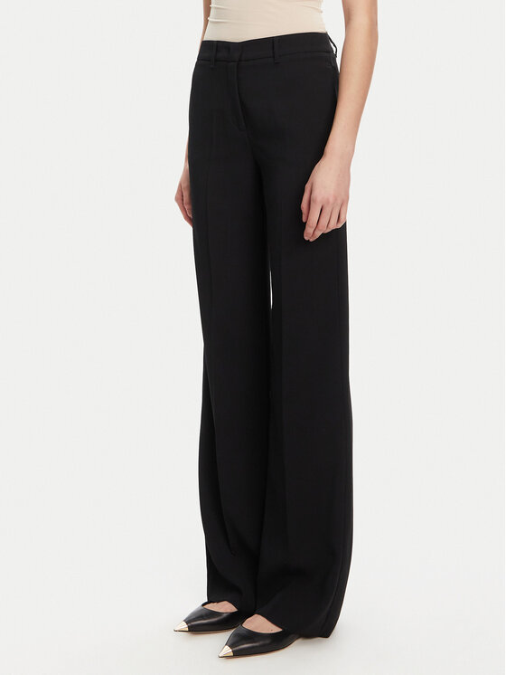 Marella Spodnie palazzo Pascia 2523136053 Czarny Wide Leg