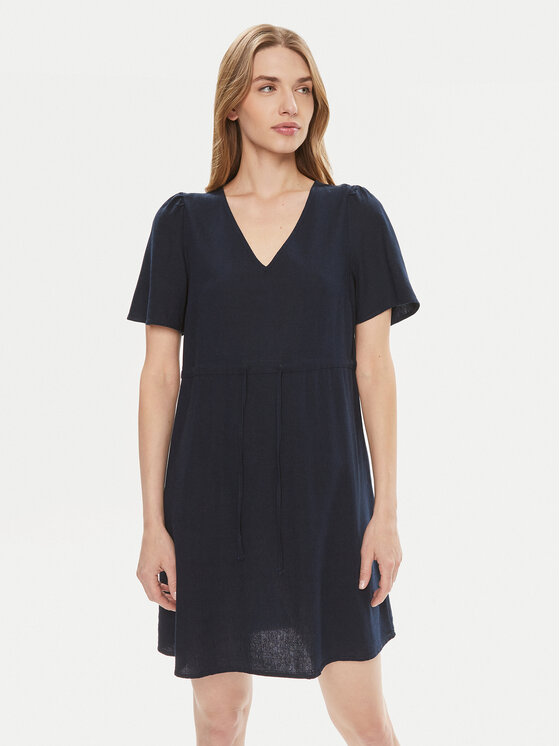 Vero Moda Sukienka letnia Mymilo 10303686 Granatowy Regular Fit