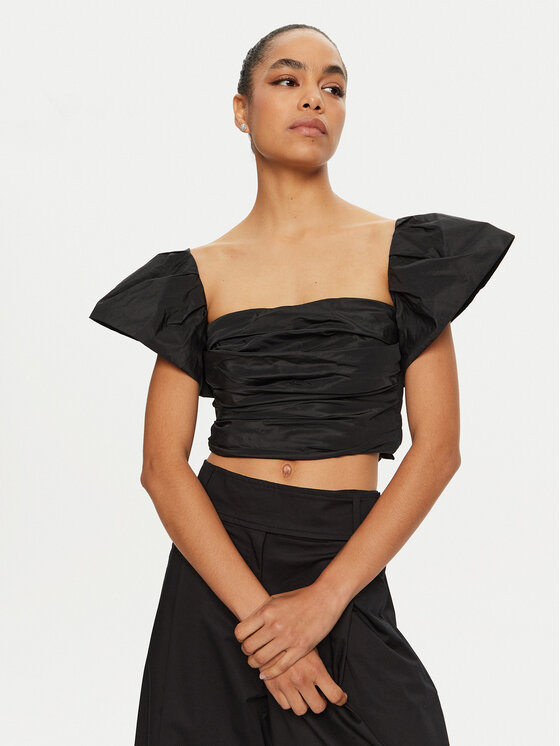 PINKO Bluzka Debra 100600 Y3LE Czarny Regular Fit