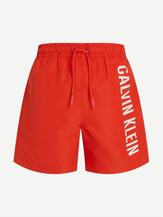 Calvin Klein Swimwear Szorty kąpielowe KV0KV00053 Czerwony Regular Fit